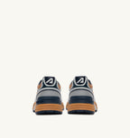 HYPERWAY IN PELLE SINTETICA E MESH ARGENTO BISCUIT E SPACE