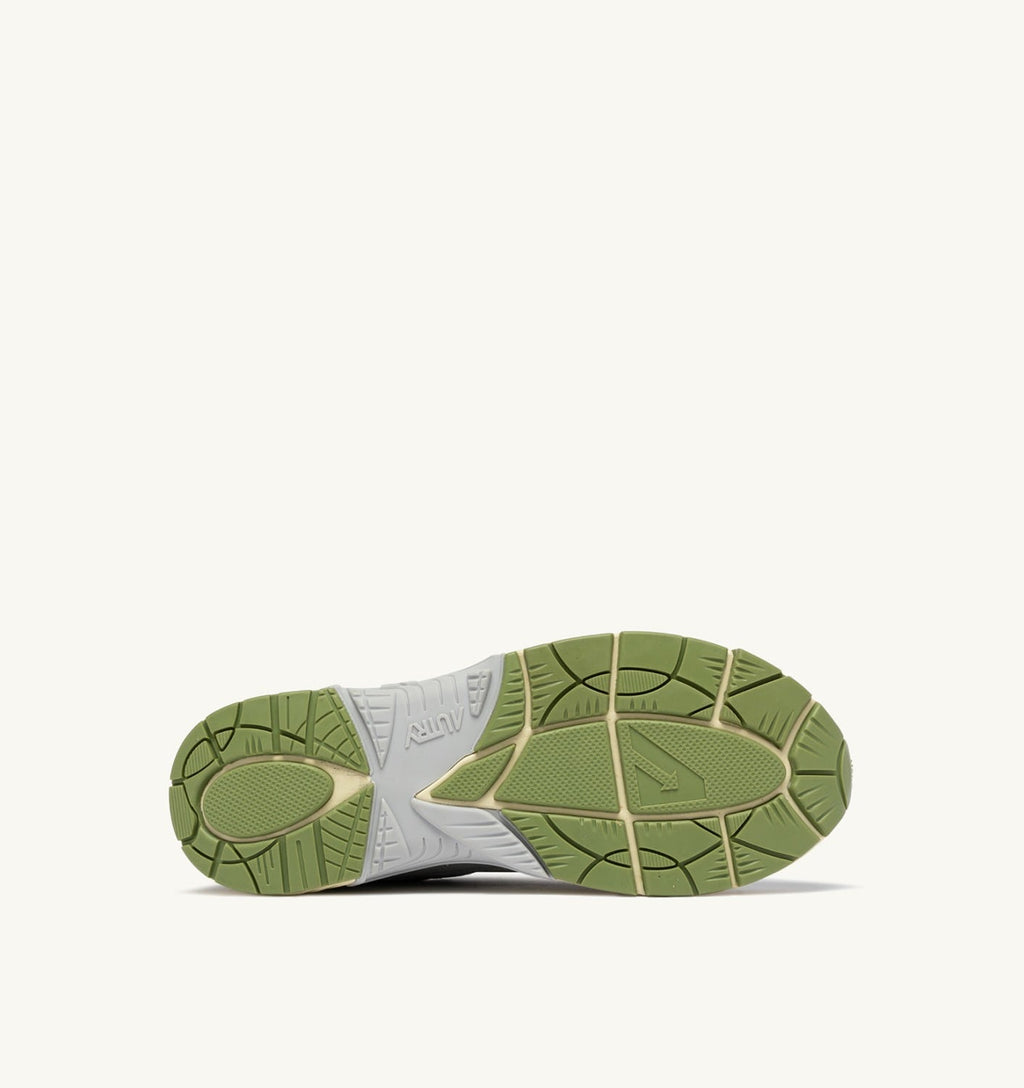 HYPERWAY IN PELLE SINTETICA E MESH ARGENTO SEA GRASS E CYPRESS