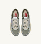 HYPERWAY IN PELLE SINTETICA E MESH ARGENTO SEA GRASS E CYPRESS