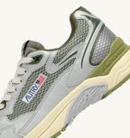 HYPERWAY IN PELLE SINTETICA E MESH ARGENTO SEA GRASS E CYPRESS