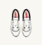 HYPERWAY IN PELLE SINTETICA E MESH BIANCO ARGENTO E NERO UOMO