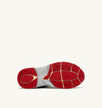 HYPERWAY IN PELLE SINTETICA E MESH BIANCO ARGENTO E ROSSO