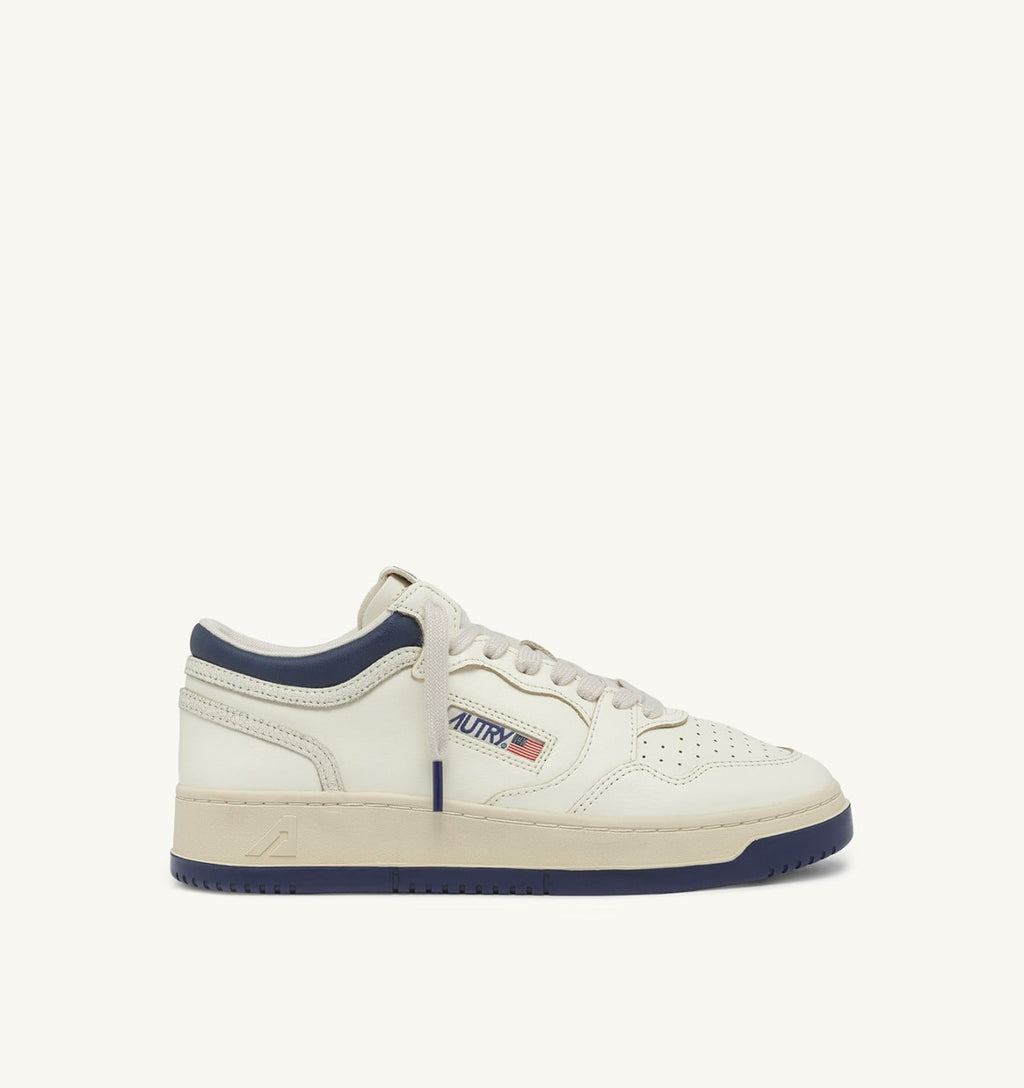 MED-WAY IN PELLE MARSHMALLOW E ENSIGN BLU