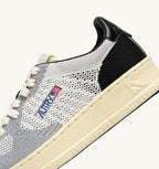 MEDALIST EASEKNIT LOW IN MAGLIA AVORIO NERA E ARGENTO