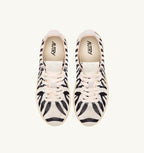 MEDALIST EASEKNIT LOW IN MAGLIA 'ZEBRA PRINT' AVORIO E NERO