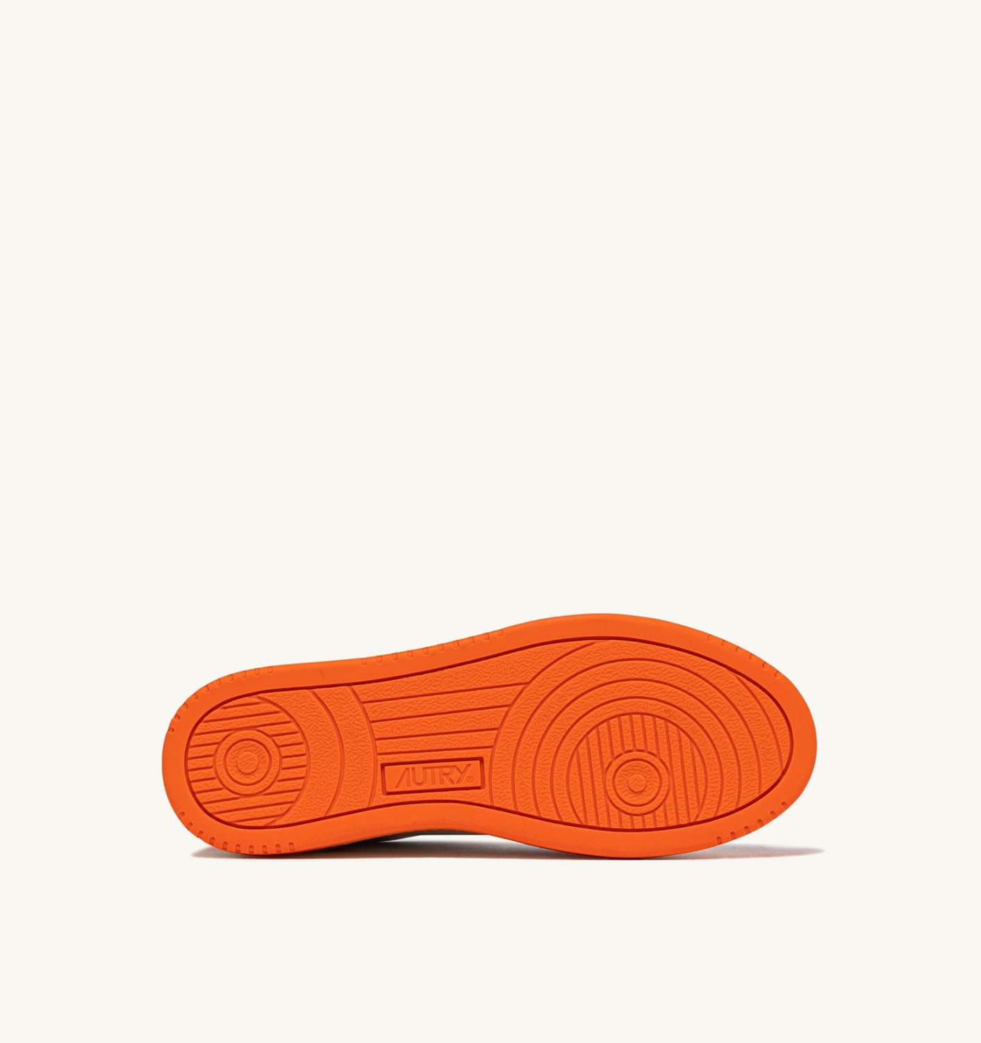 MEDALIST LOW BICOLOR IN PELLE BIANCA E PARSIMMON ORANGE DONNA