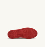 MEDALIST LOW BICOLOR IN PELLE BIANCA E ROSSA