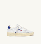 MEDALIST LOW IN PELLE BIANCA E BEAUCOUP BLUE