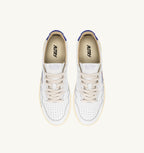 MEDALIST LOW IN PELLE BIANCA E BEAUCOUP BLUE