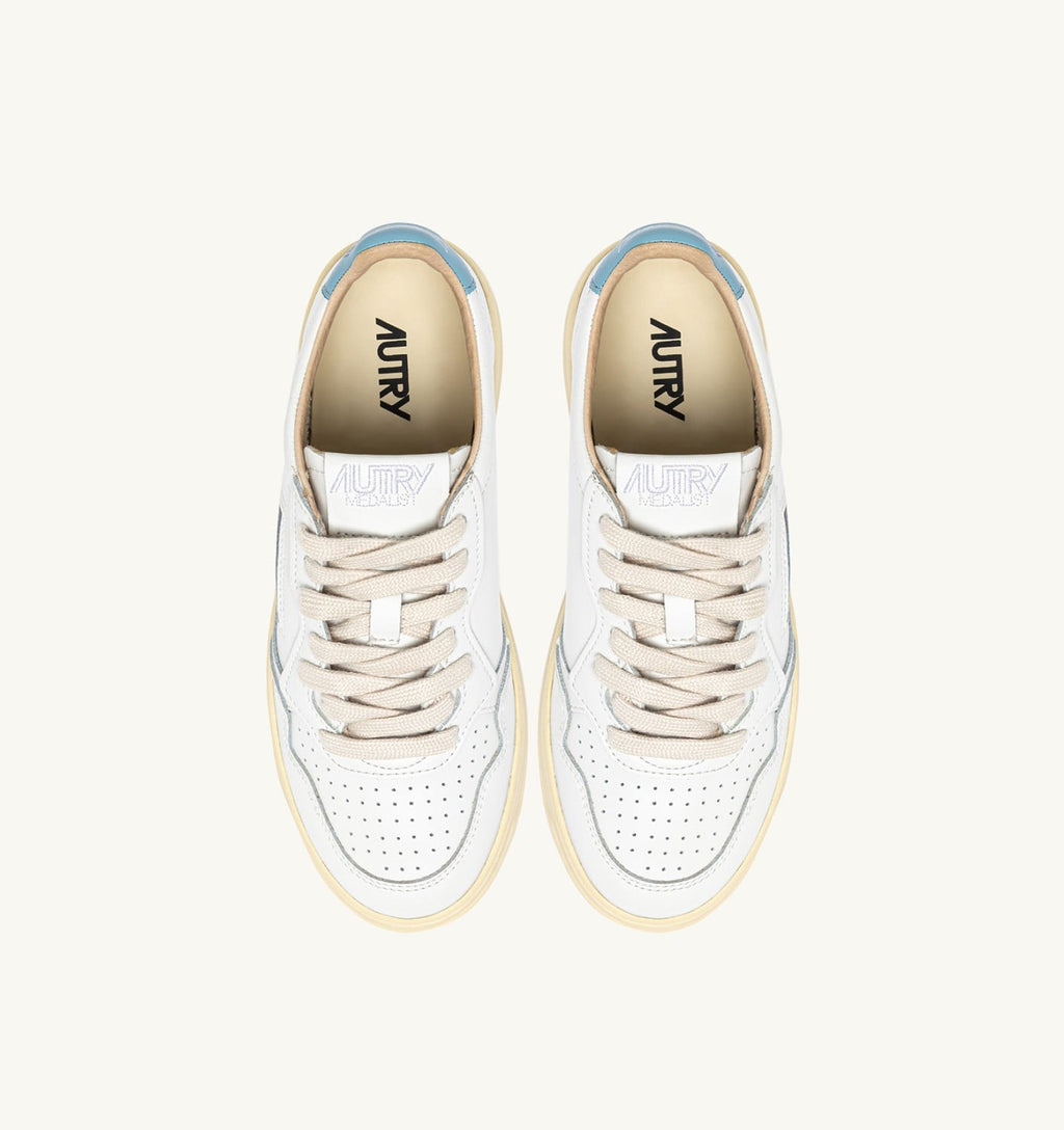MEDALIST LOW IN PELLE BIANCA E FORGET ME NOT DONNA