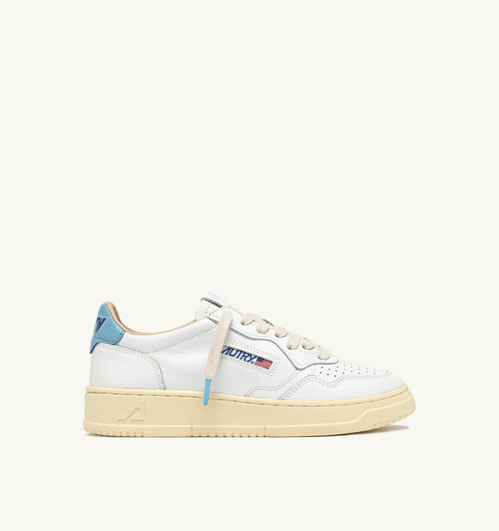 MEDALIST LOW IN PELLE BIANCA E FORGET ME NOT UOMO
