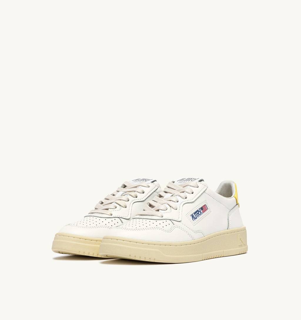 MEDALIST LOW IN PELLE BIANCA E LEMON MERINGUE UOMO