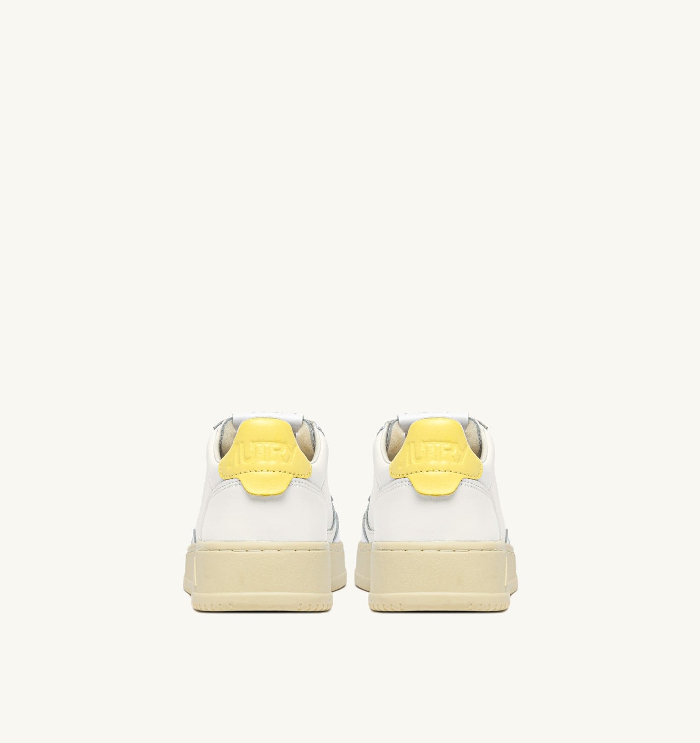 MEDALIST LOW IN PELLE BIANCA E LEMON MERINGUE UOMO