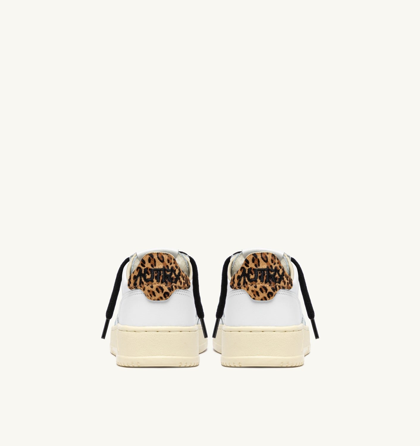 MEDALIST LOW IN PELLE BIANCA E LEOPARD