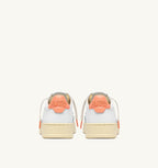 MEDALIST LOW IN PELLE BIANCA E PEACH PINK
