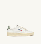 MEDALIST LOW IN PELLE BIANCA E SEA GRASS