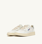 MEDALIST LOW IN PELLE BIANCA E SEA GRASS