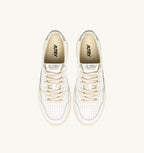 MEDALIST LOW IN PELLE BIANCA E SEA GRASS