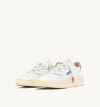 MEDALIST LOW IN PELLE BIANCA E SPICY ORANGE DONNA