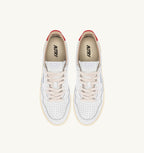 MEDALIST LOW IN PELLE BIANCA E SPICY ORANGE DONNA