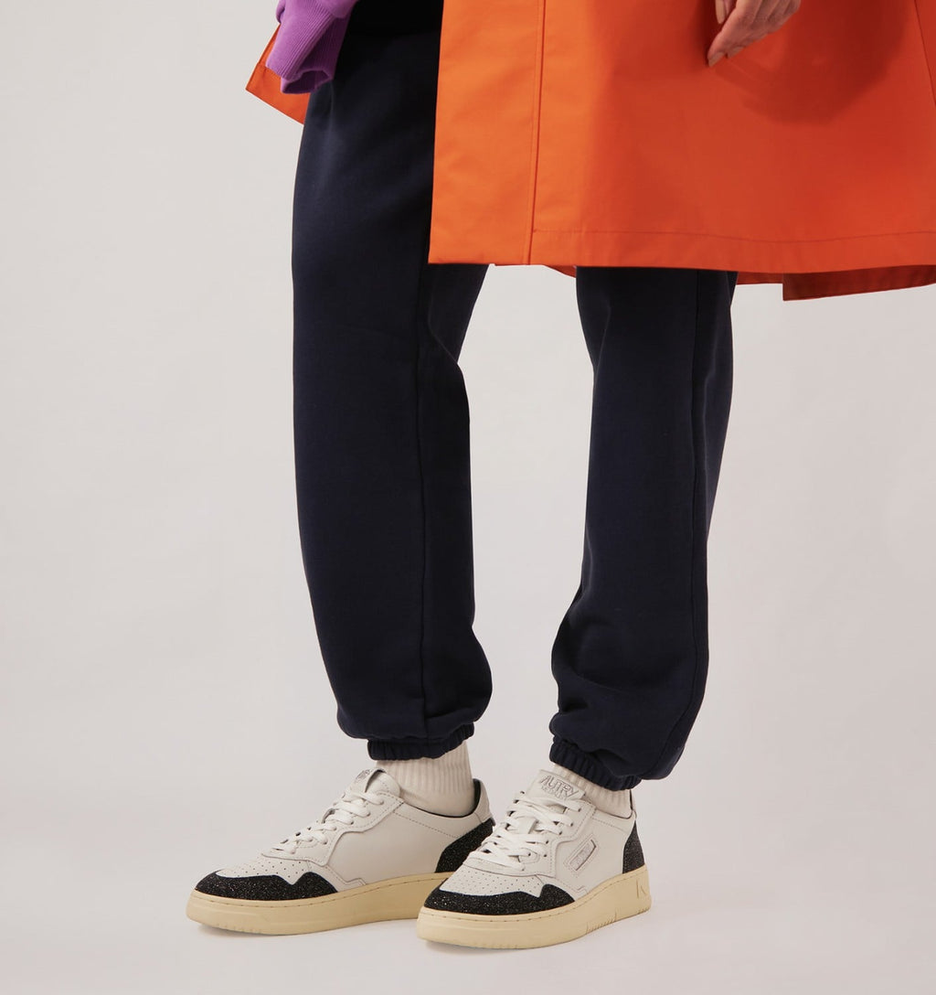 MEDALIST LOW IN PELLE BIANCA E STARS OFF BLACK