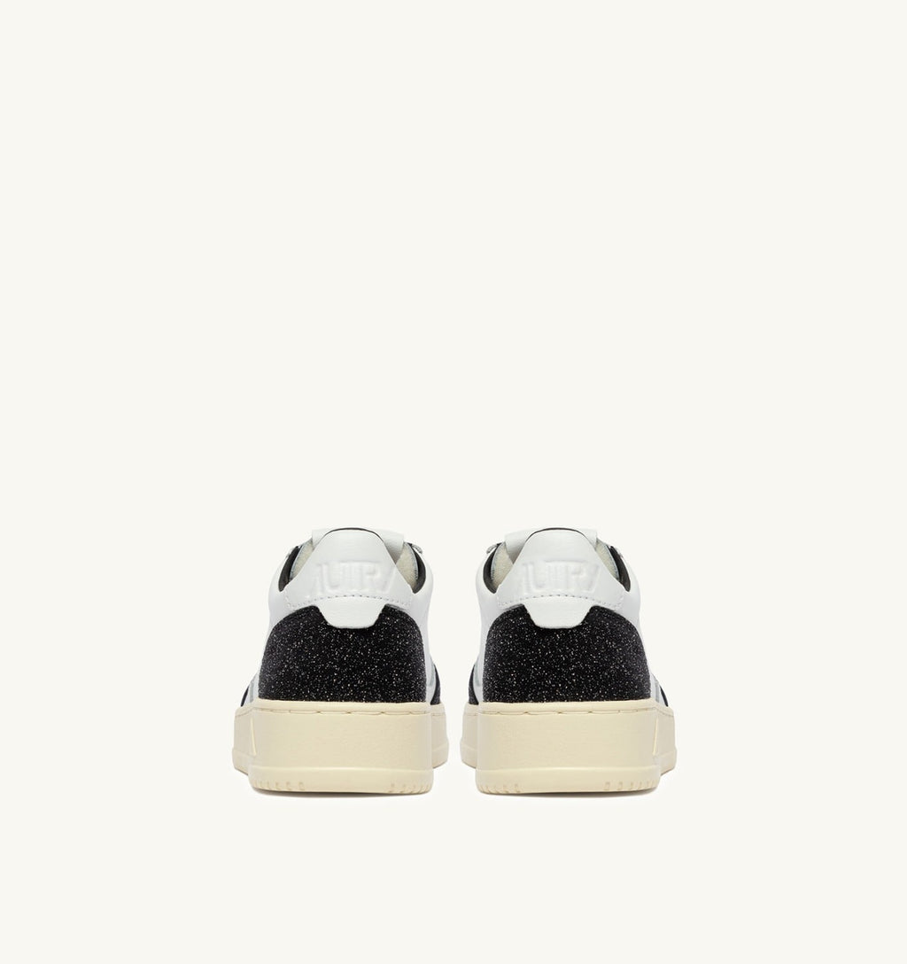 MEDALIST LOW IN PELLE BIANCA E STARS OFF BLACK