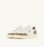 MEDALIST LOW IN PELLE BIANCA E SUEDE ANTILOPE UOMO