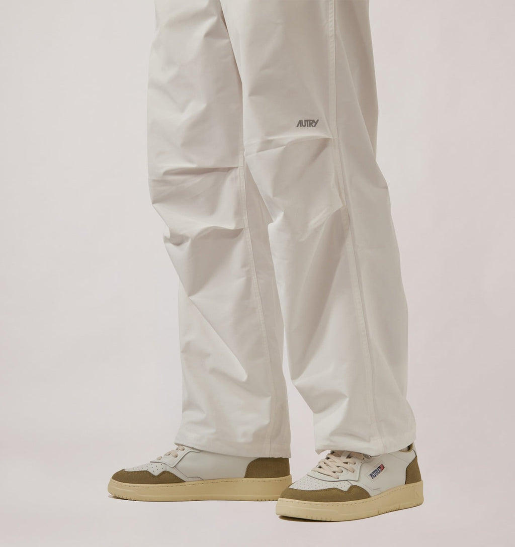 MEDALIST LOW IN PELLE BIANCA E SUEDE GRAY GREEN