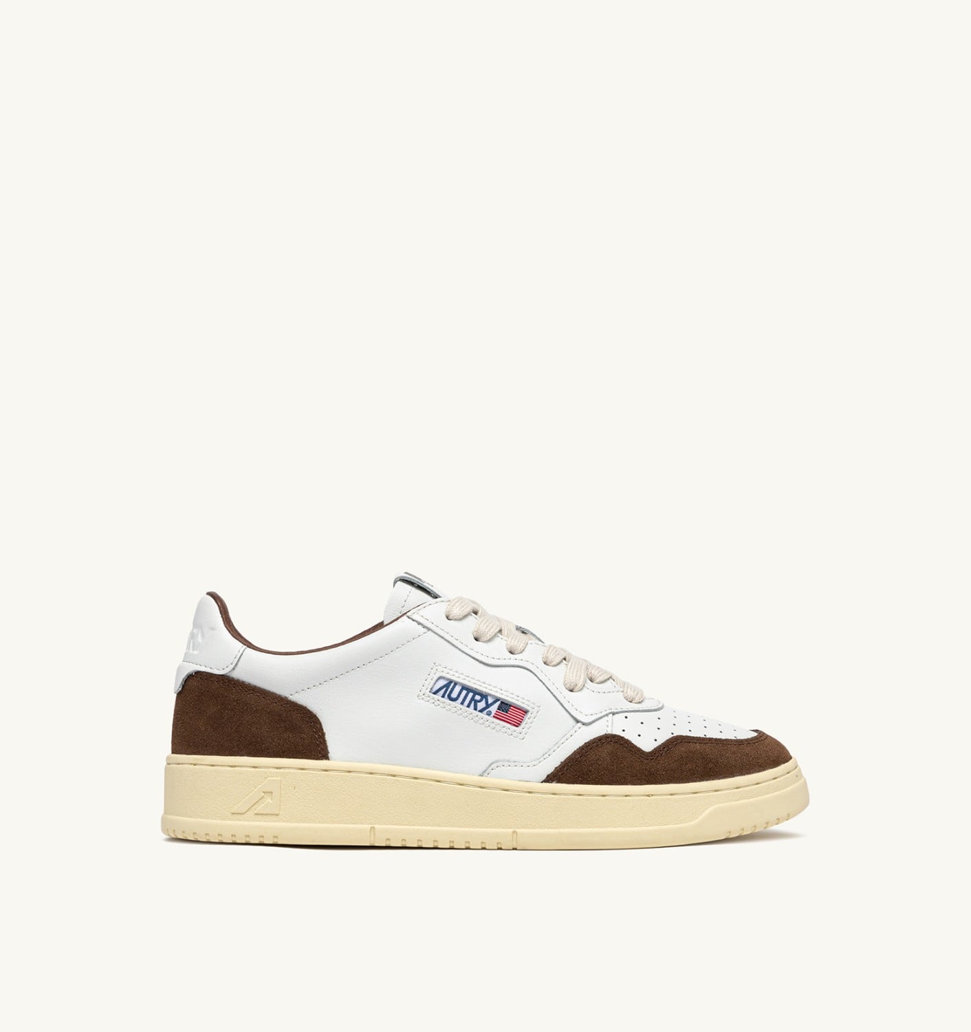 MEDALIST LOW IN PELLE BIANCA E SUEDE TUNDRA UOMO