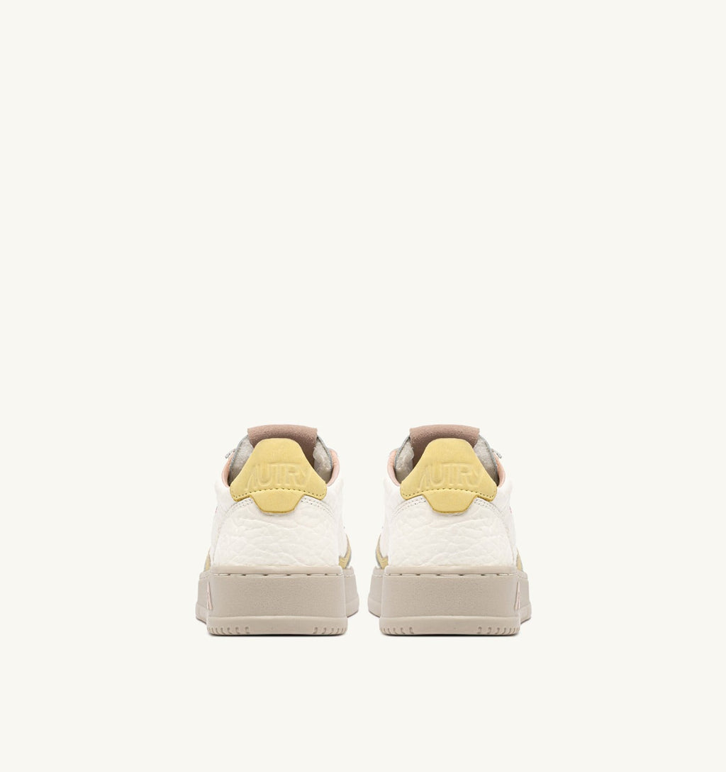 MEDALIST LOW IN PELLE LEMON MERINGUE E SILK