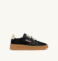 MEDALIST LOW IN PELLE NERA E MARSHMALLOW