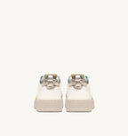 MEDALIST LOW IN PELLE PLATINO E SPONGE