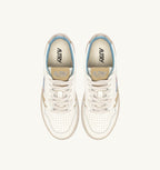 MEDALIST LOW IN PELLE PLATINO E SPONGE