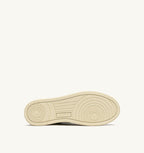 MEDALIST LOW IN SUEDE E PELLE BIANCA E TEAK DONNA
