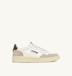 MEDALIST LOW IN SUEDE E PELLE BIANCA E TEAK UOMO