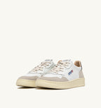 MEDALIST LOW IN SUEDE E PELLE BIANCA E TEAK UOMO