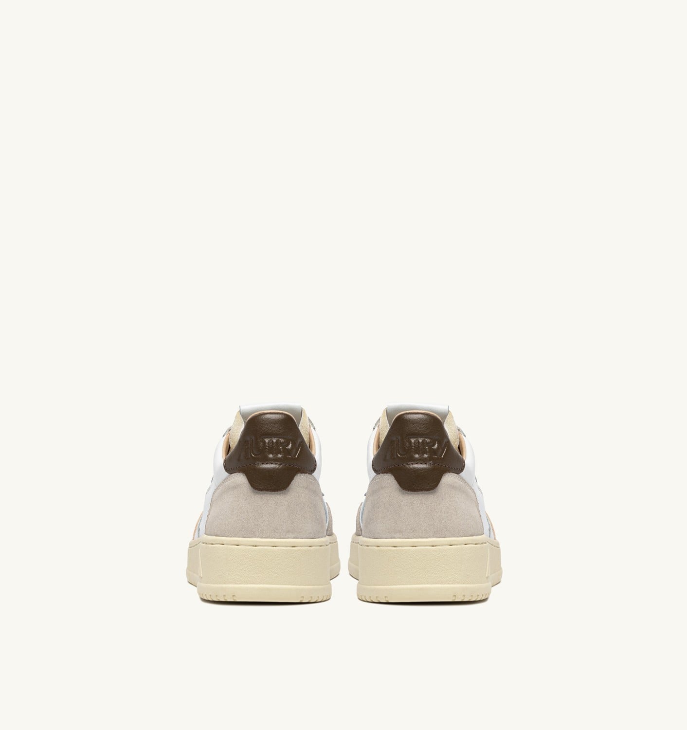 MEDALIST LOW IN SUEDE E PELLE BIANCA E TEAK UOMO