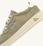 MEDALIST LOW IN SUEDE GRAY GREEN E BIANCO UOMO