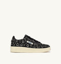 MEDALIST LOW IN SUEDE NERO CON BORCHIE DONNA