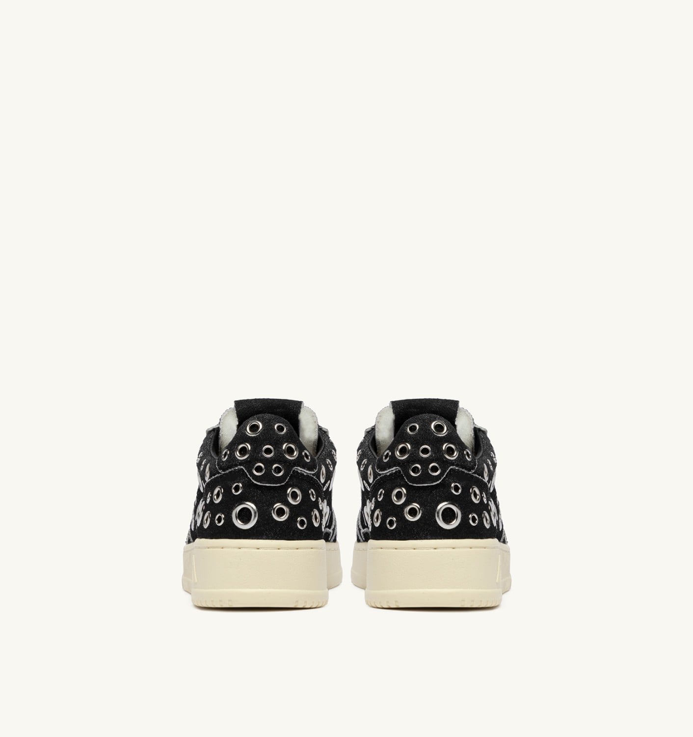 MEDALIST LOW IN SUEDE NERO CON BORCHIE UOMO