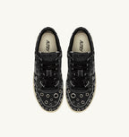 MEDALIST LOW IN SUEDE NERO CON BORCHIE UOMO
