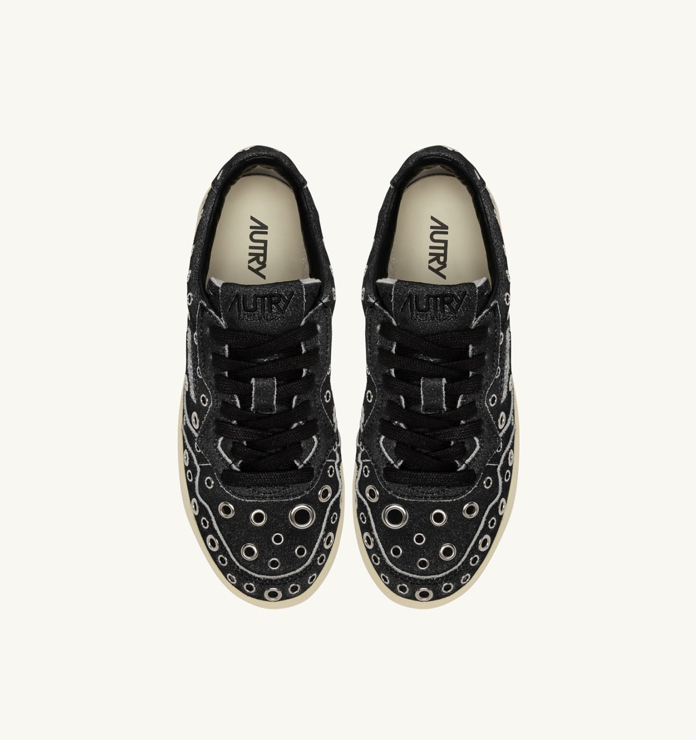 MEDALIST LOW IN SUEDE NERO CON BORCHIE UOMO