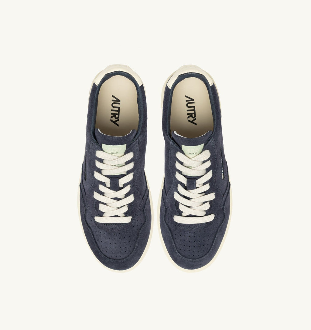 MEDALIST LOW IN SUEDE SPACE E BIANCO UOMO