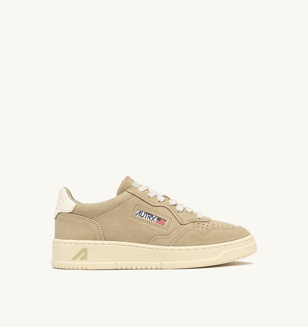 MEDALIST LOW IN SUEDE SPONGE E BIANCO DONNA