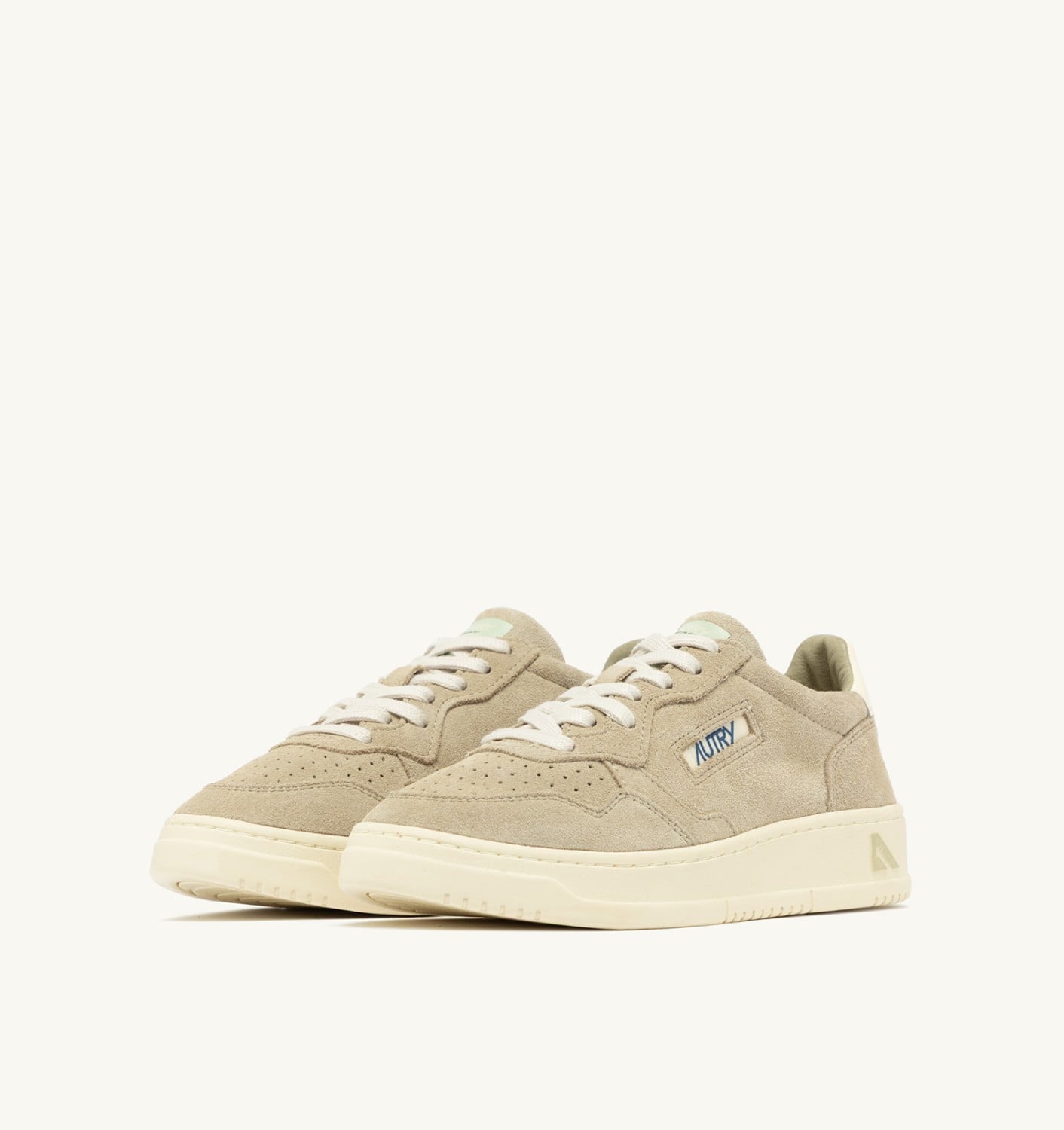 MEDALIST LOW IN SUEDE SPONGE E BIANCO UOMO