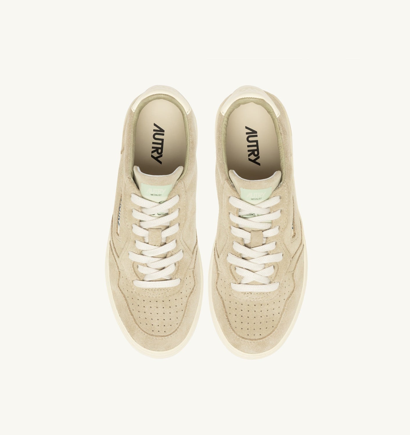 MEDALIST LOW IN SUEDE SPONGE E BIANCO UOMO
