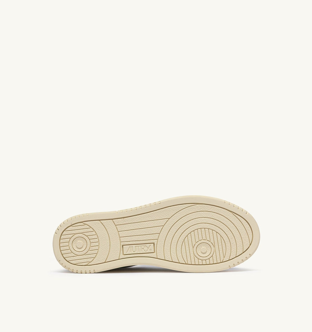 MEDALIST LOW 'QUADRIFOGLIO' IN PELLE BIANCA E AMAZON UOMO