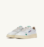 MEDALIST LOW 'QUADRIFOGLIO' IN PELLE BIANCA E AMAZON DONNA
