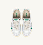 MEDALIST LOW 'QUADRIFOGLIO' IN PELLE BIANCA E AMAZON DONNA