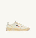 MEDALIST LOW SUPER VINTAGE IN PELLE BIANCA